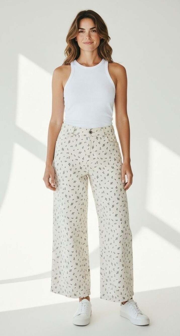 Zara The Marine Straight Floral Jeans
Sz 12